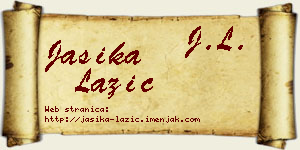 Jasika Lazić vizit kartica